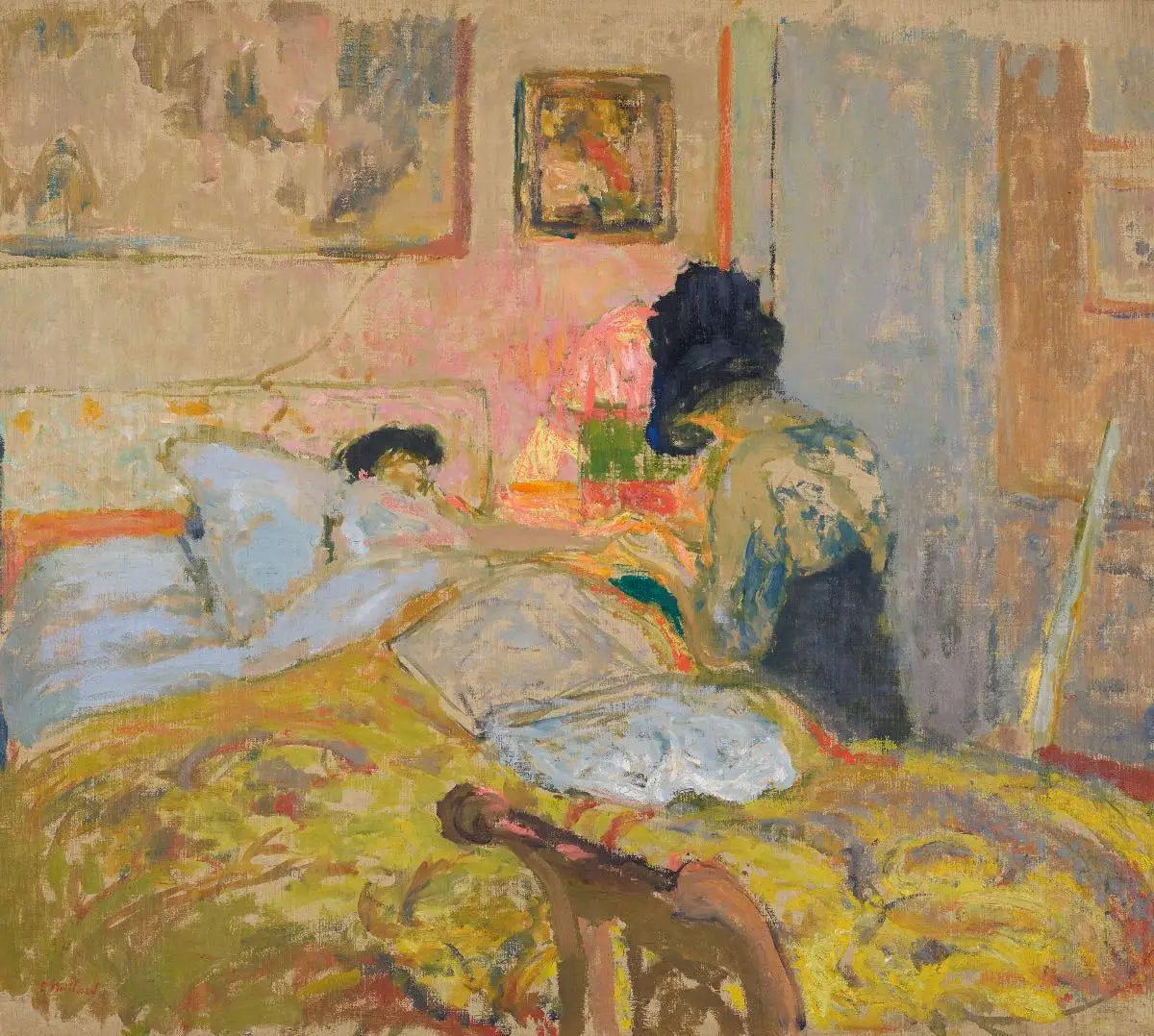 Madame Hessel et la Manucure - Édouard Vuillard image 1 reproduction d’œuvre d’art à l’huile
