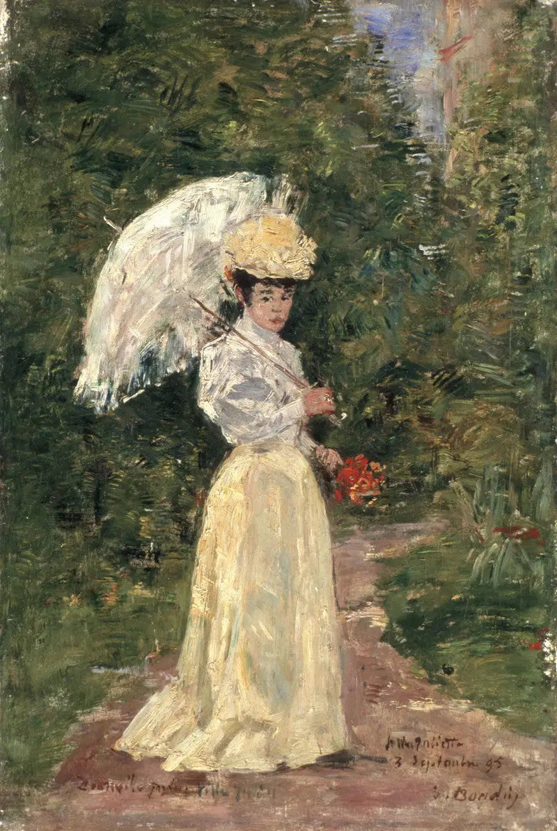 Signora Juliette nel giardino - Eugène Boudin