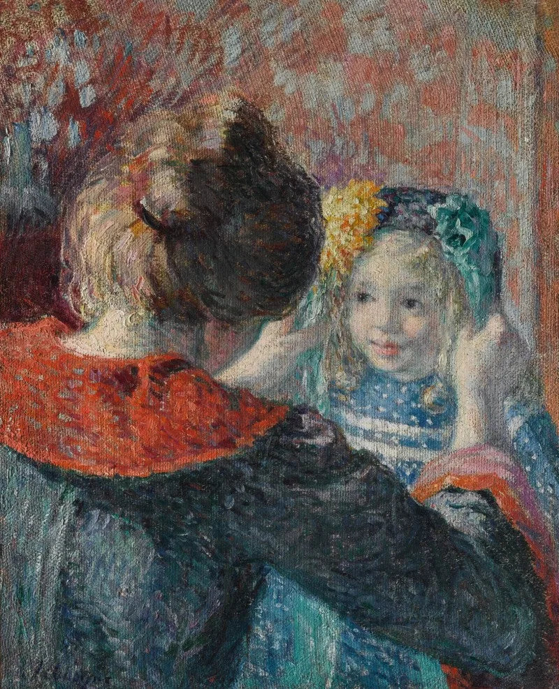 Madame Lebasque e sua figlia Martha - Henri Lebasque