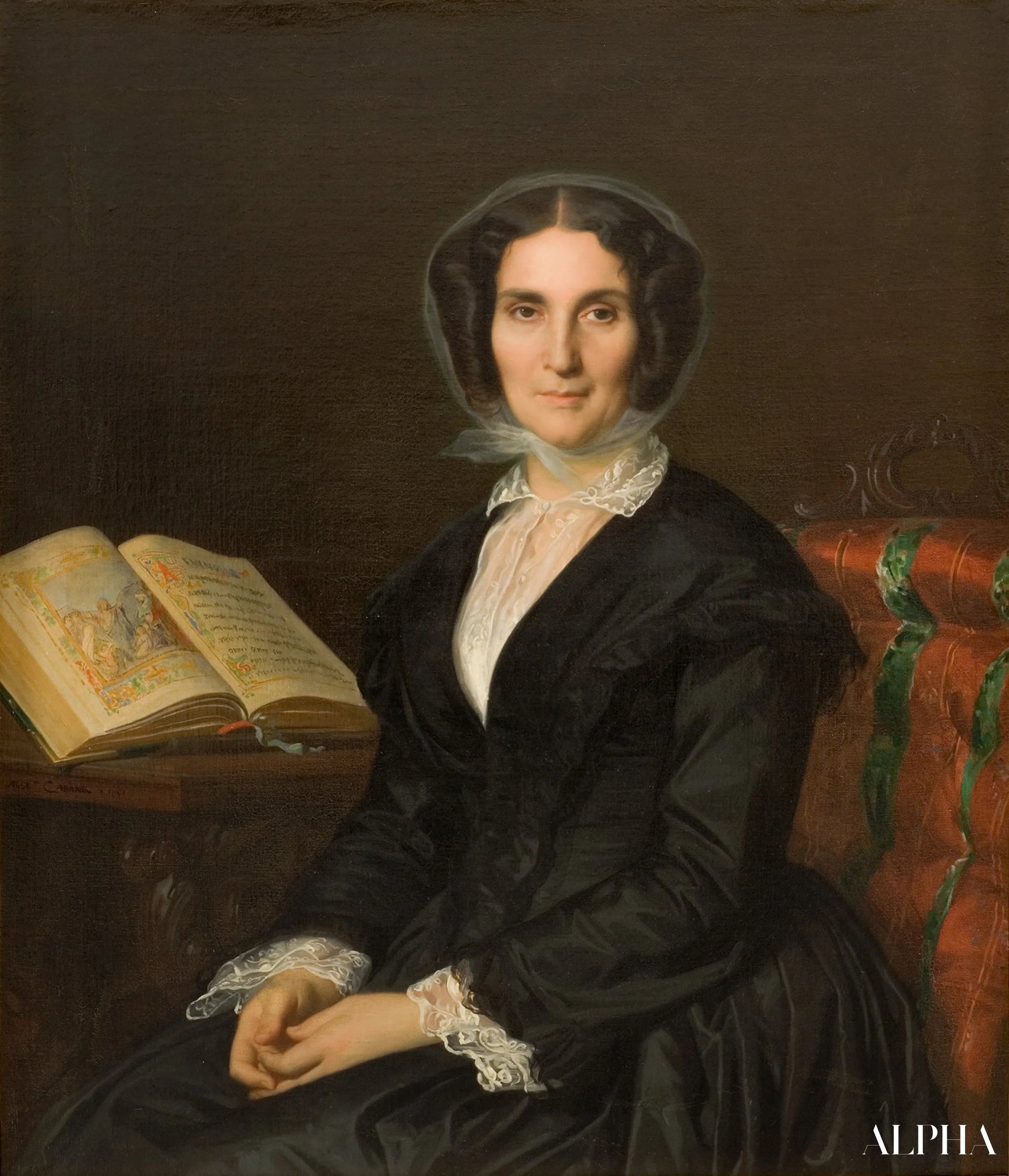 Madame Louise Marès - Alexandre Cabanel Riproduzioni di dipinti a olio
