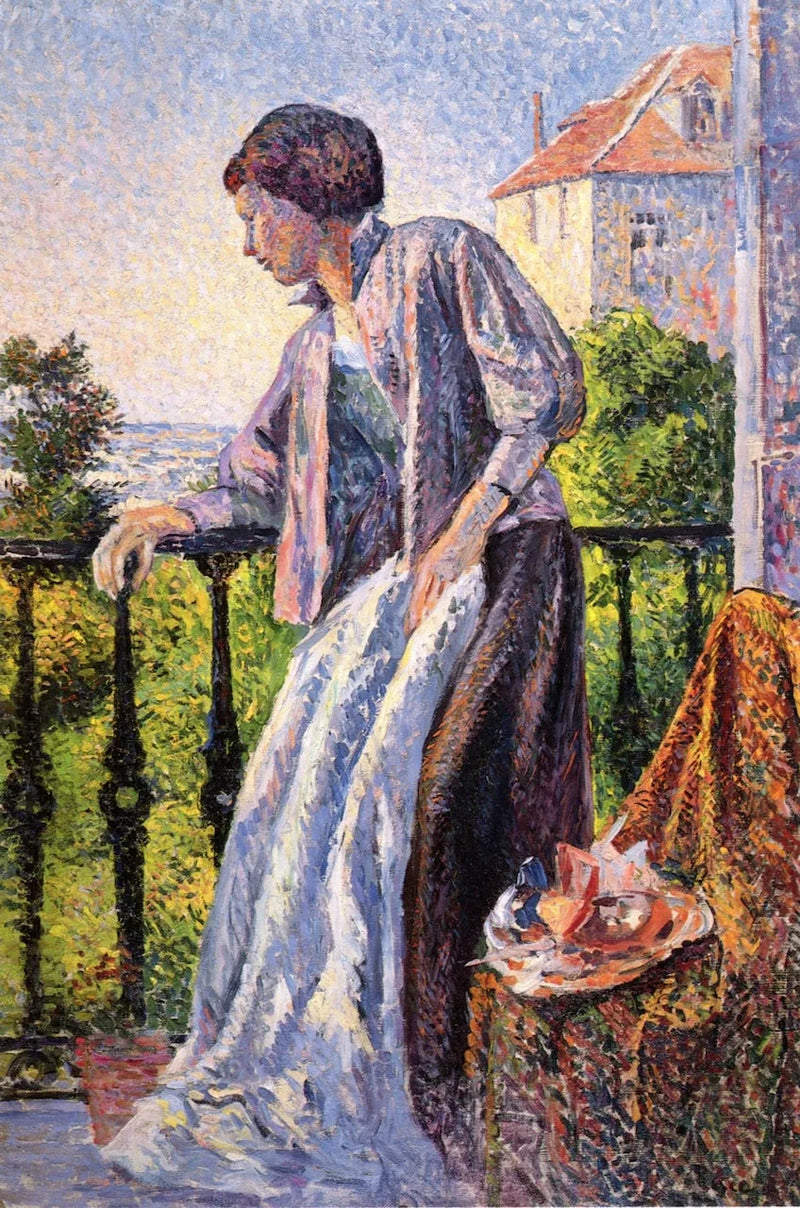 Madame Luce sul balcone - Maximilien Luce