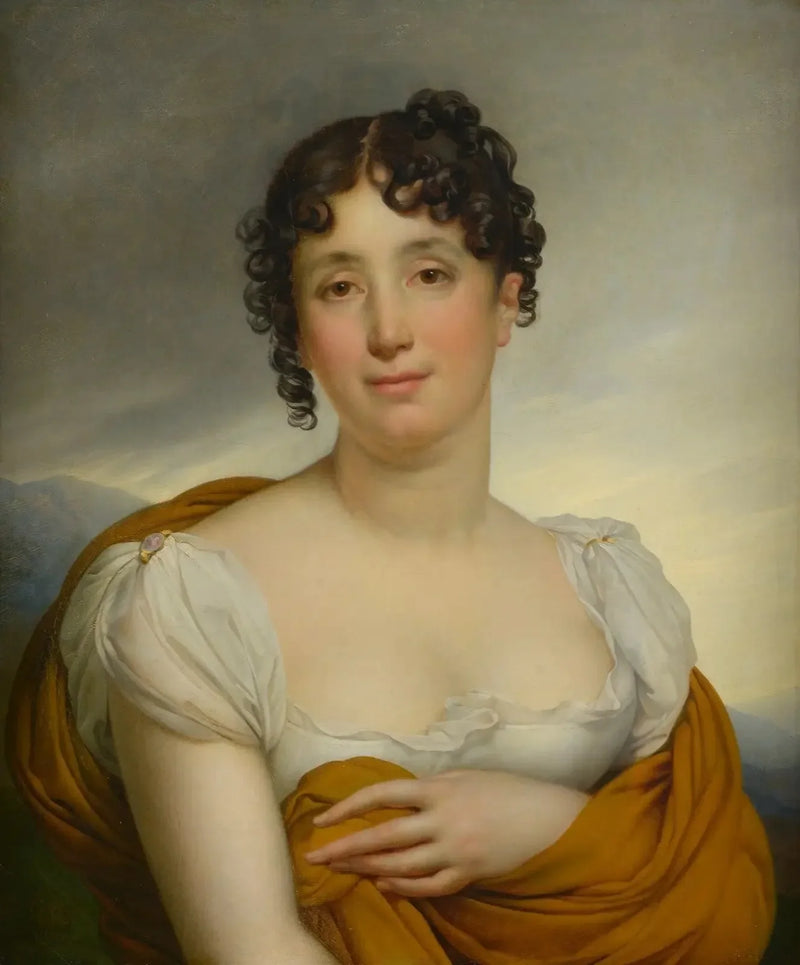 Madame Merlin au foulard jaune - Anne-Louis Girodet