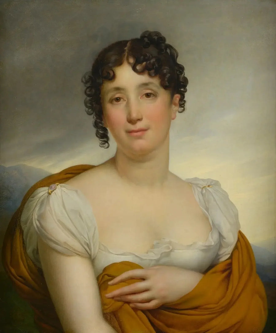 Madame Merlin au foulard jaune - Anne-Louis Girodet