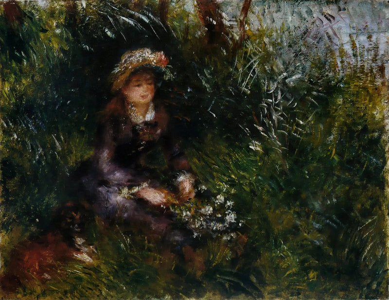 Madame Renoir con cane - Pierre-Auguste Renoir