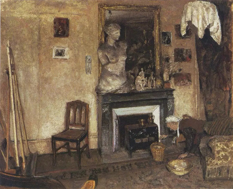 Madame Vuillard accende il mirus - Édouard Vuillard