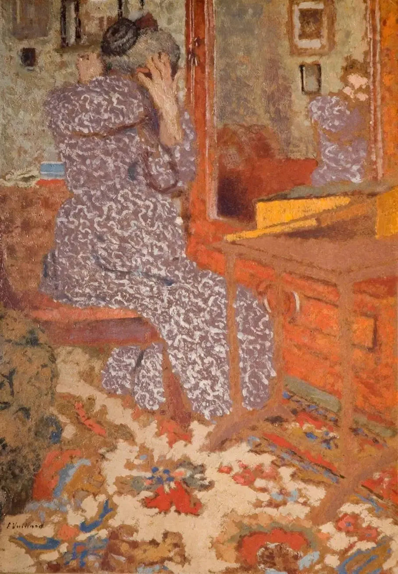 Madame Vuillard che si acconcia i capelli - Édouard Vuillard