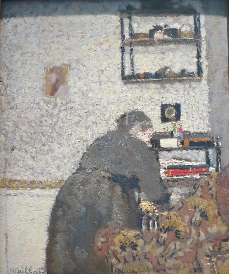 Madame Vuillard nel salone - Édouard Vuillard