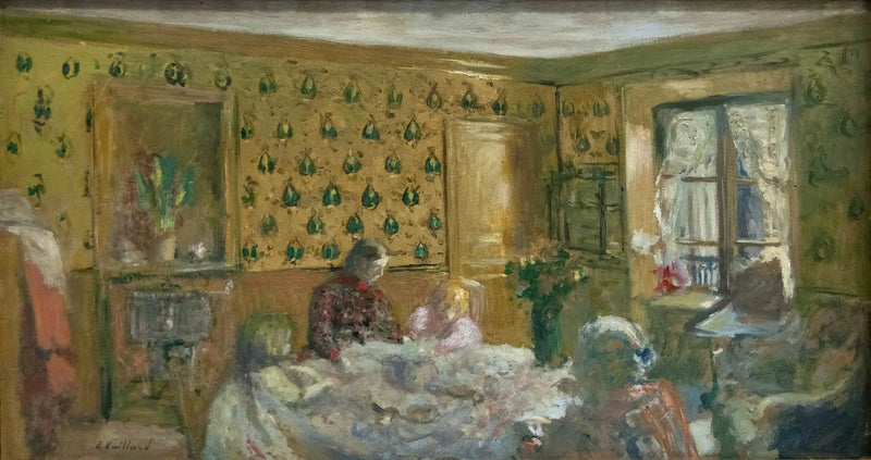 Madame Vuillard e i bambini Roussel - Édouard Vuillard