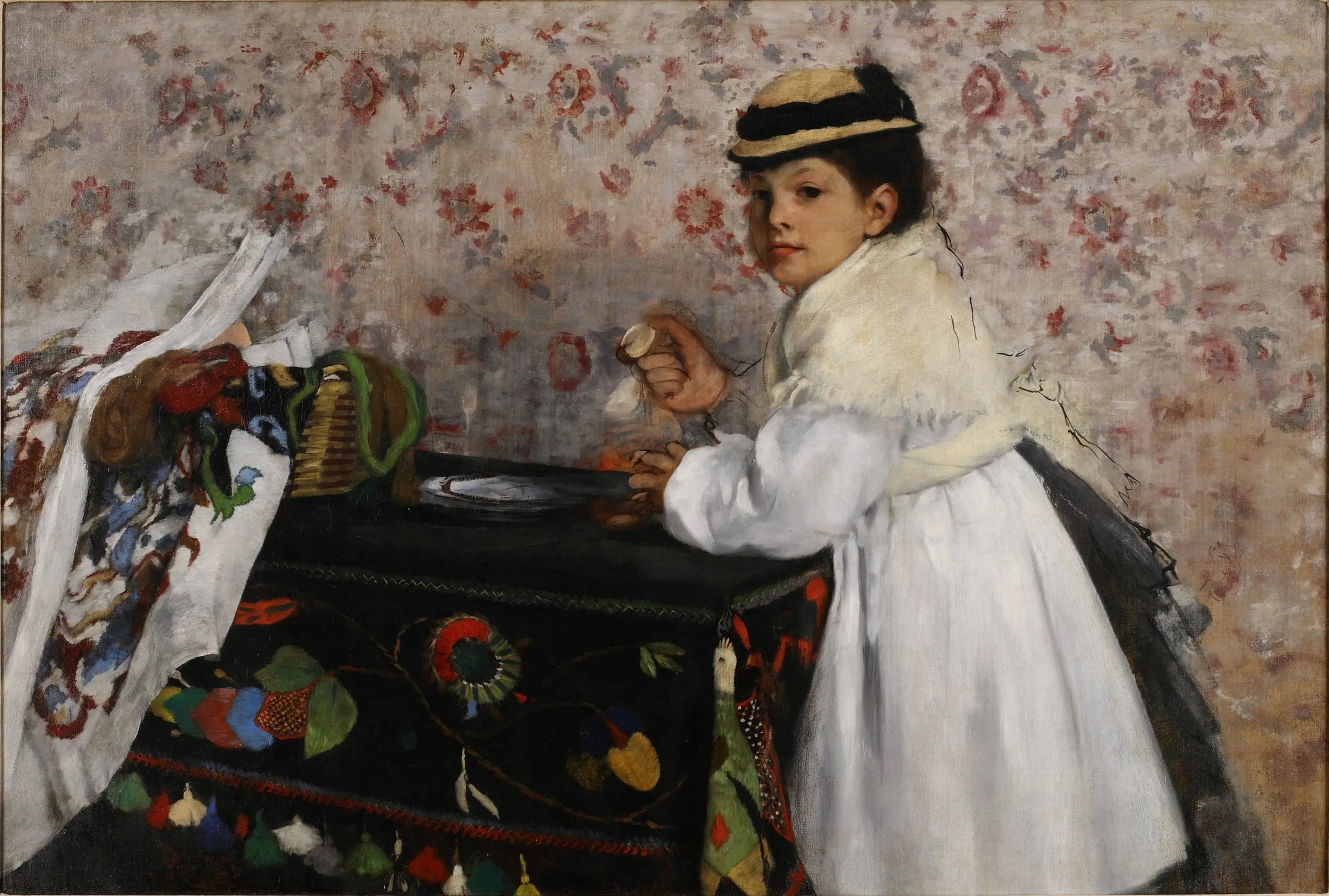 Mademoiselle Hortense Valpinçon - Edgar Degas image 1 reproduction de peinture à l’huile