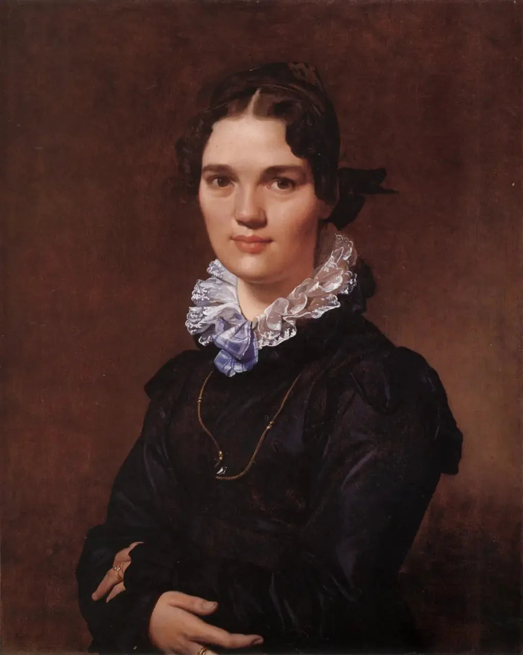 Mademoiselle Jeanne Gonin - Jean-Auguste-Dominique Ingres image 1 copie de tableau peinte à la main