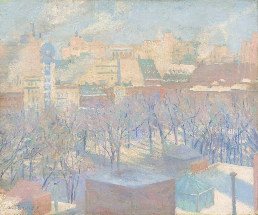 Madison Square, neige - Allen Tucker