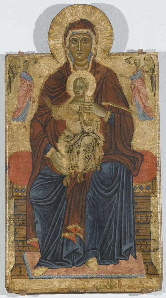 Madonna con Bambino circondata da due angeli - Maestro del Crocifisso del Bigallo
