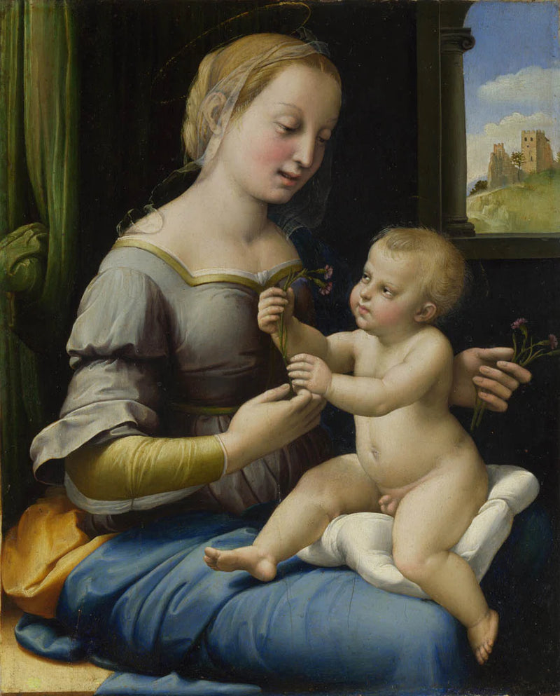La Madone aux roses (« La Madonna dei Garofani ») - Raphaël Sanzio