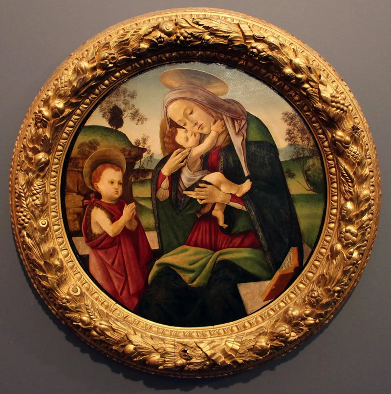 La Vierge et l’Enfant avec le petit saint Jean, 1490-1500 – Botticelli et atelier
