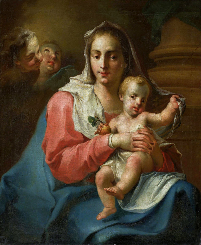 Madonna e Bambino con due angeli - Giovanni Battista Pittoni