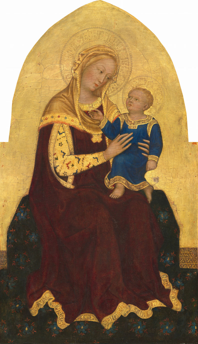 Madone et l'Enfant intronisés - Gentile da Fabriano