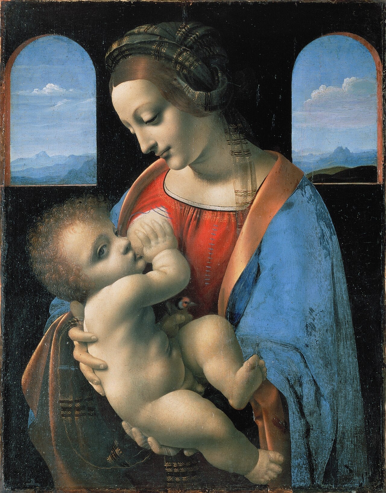 Reproduction du tableau « Madone Litta - Léonard de Vinci » par Alpha Reproduction en peinture à l’huile