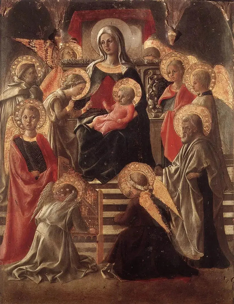 Madonna e Bambino in trono con santi - Fra Filippo Lippi