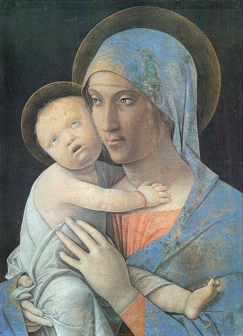 Madonna con Bambino dipinto - Andrea Mantegna
