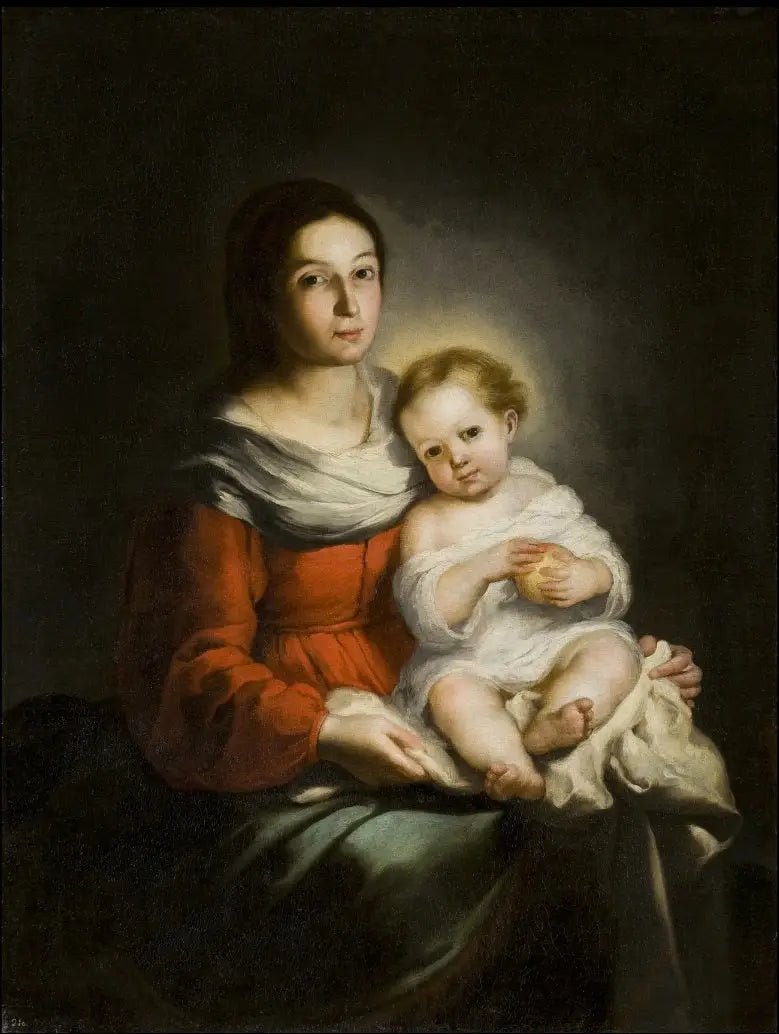 Madonna con un bambino - Bartolomé Esteban Murillo