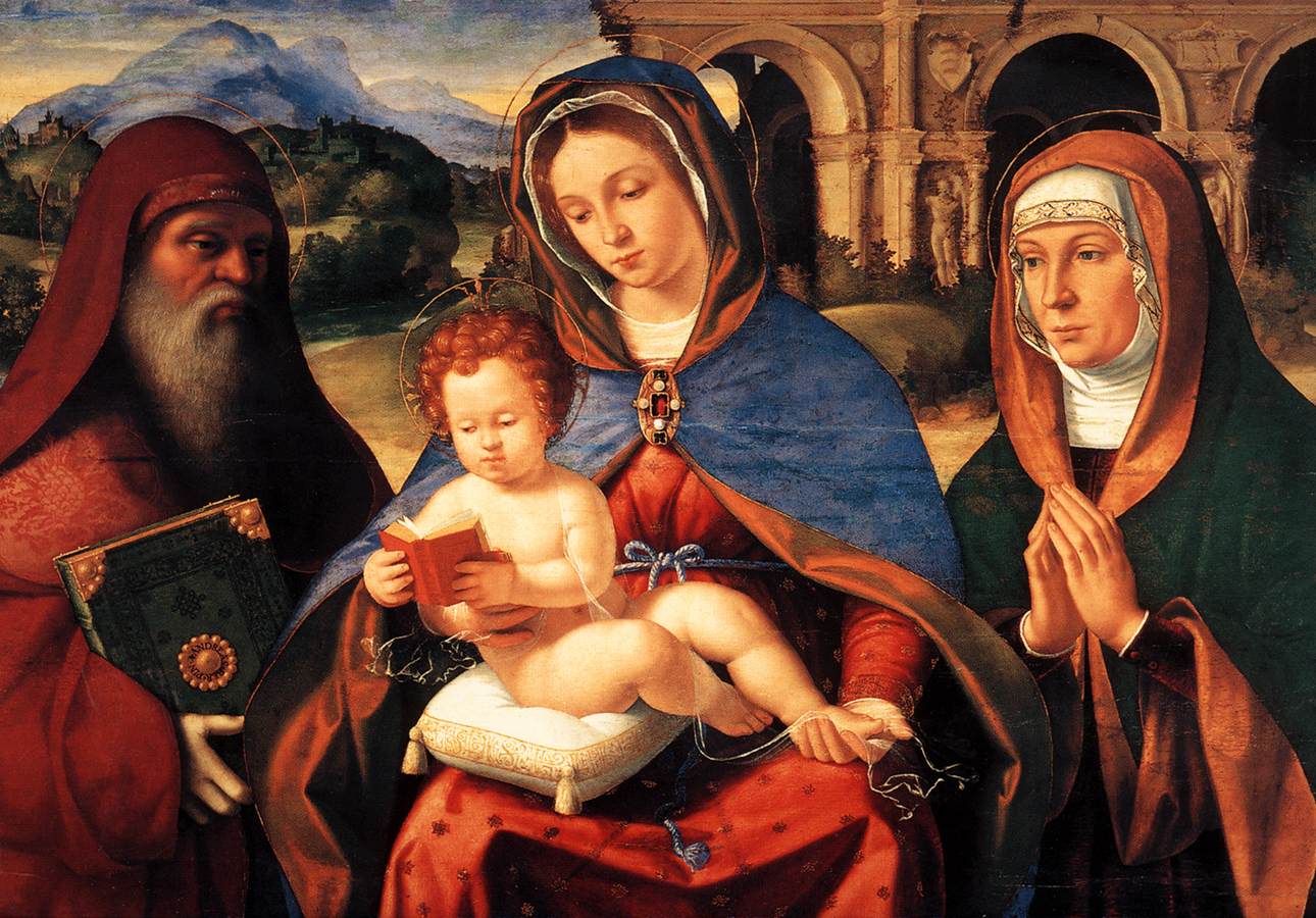 Madonna Baglioni - Andrea Previtali image 1 copie peinte à la main à l’huile