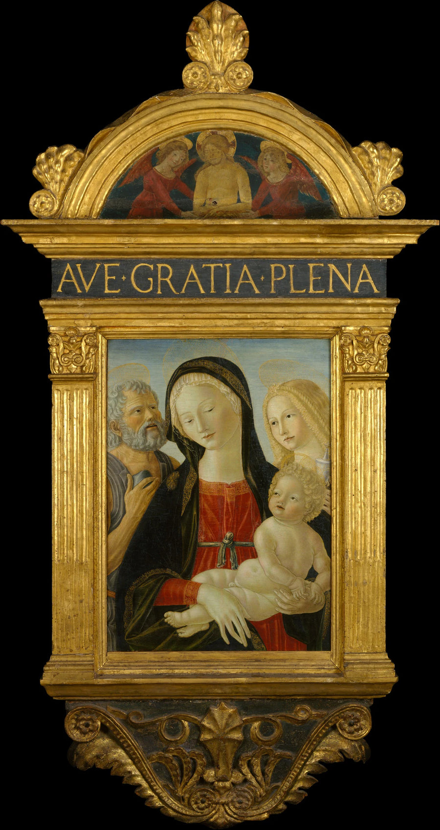 Madonna and Child with Saints Jerome and Mary Magdalen - Neroccio de' Landi