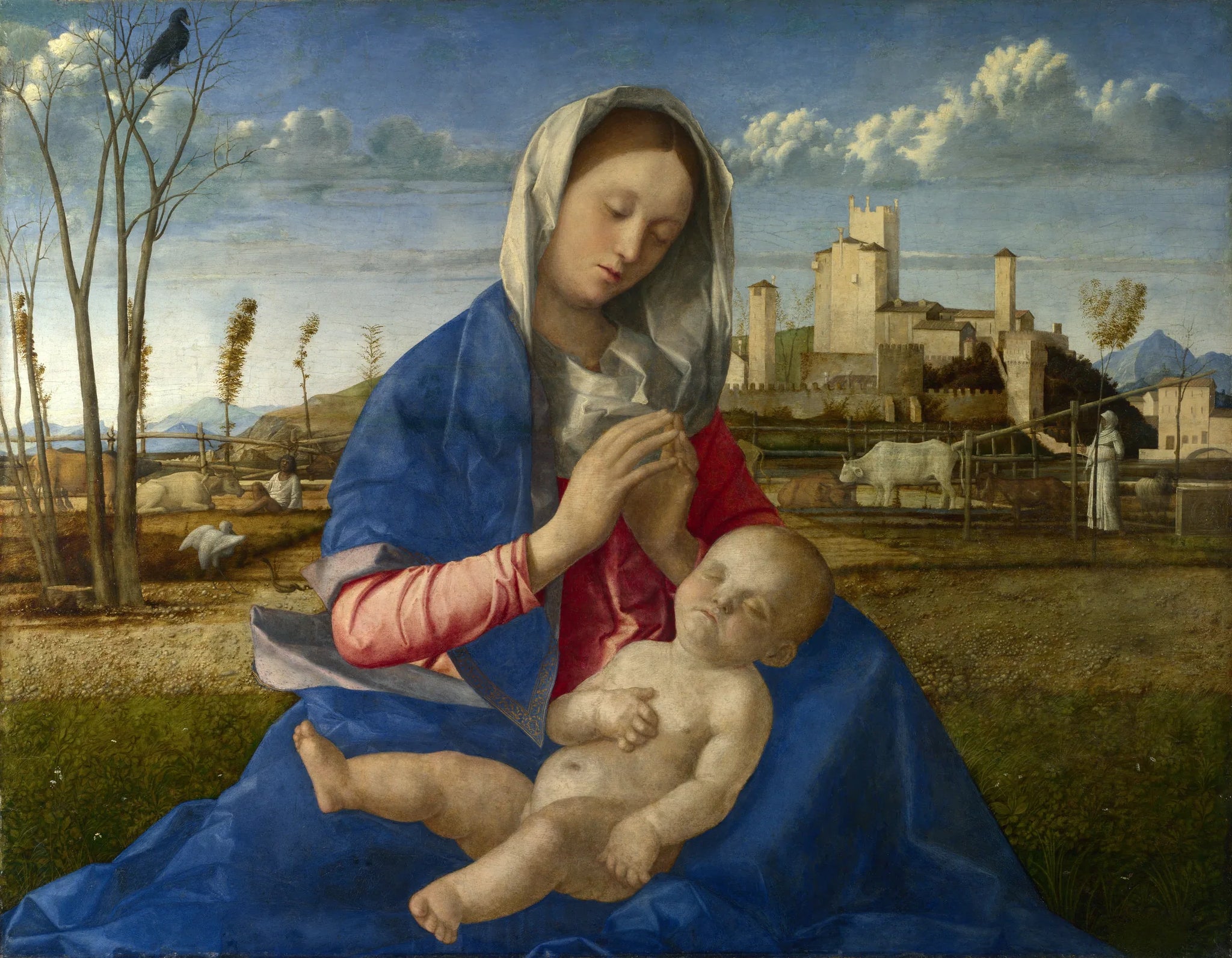 Madonna del Prato - Giovanni Bellini image 1 reproduction de peinture à l’huile