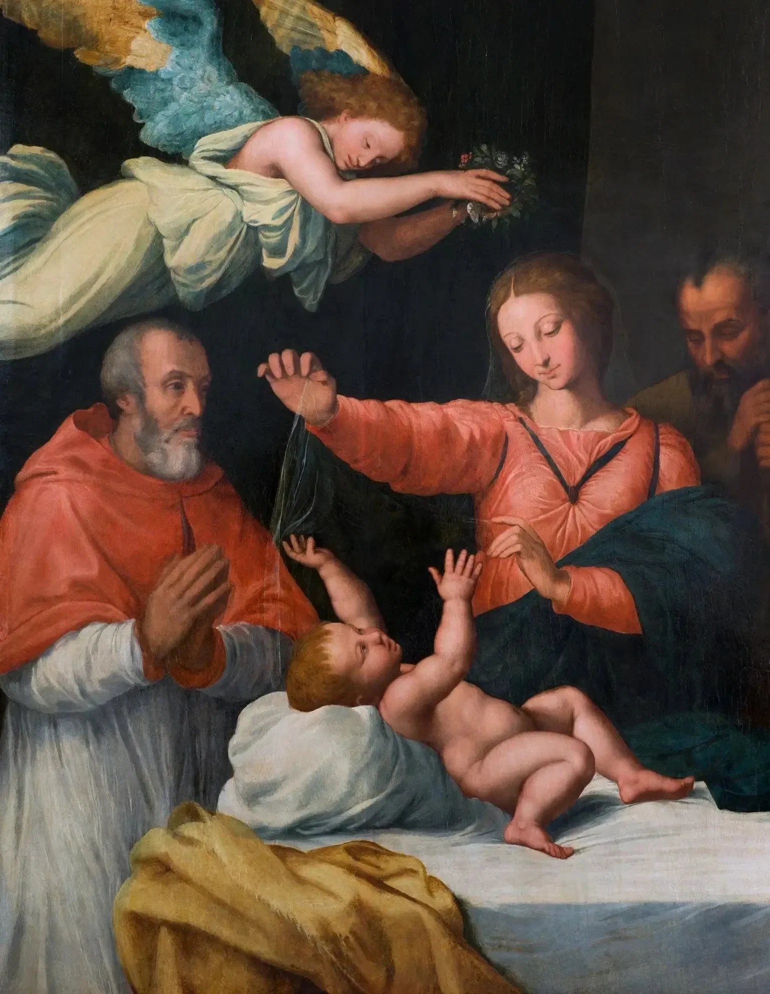 "Madonna del Velo" avec le cardinal Paolo Emilio Sfondrati. - Guido Reni image 1 tableau peint à l’huile sur toile