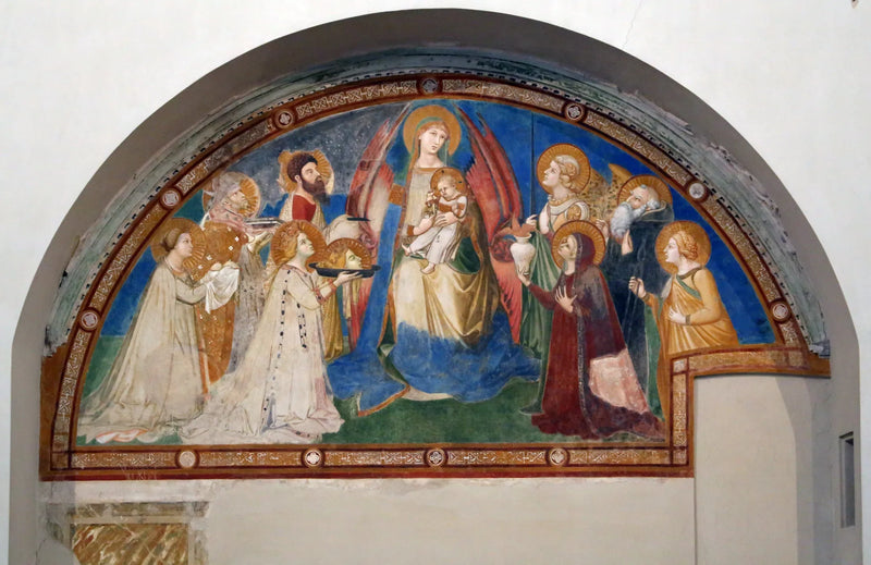 Maestà di Sant'Agostino - Ambrogio Lorenzetti