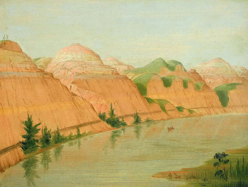 Magnifiche scogliere di argilla, a 1800 miglia sopra Saint-Louis - George Catlin