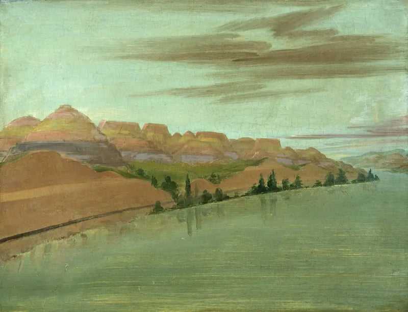 Magnifiche scogliere di argilla, a 1900 miglia sopra Saint-Louis - George Catlin