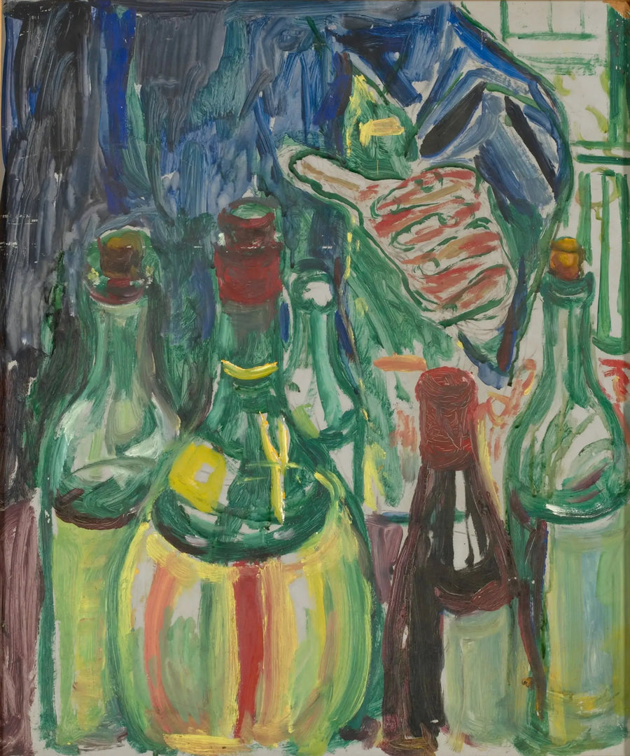 Principessa che si tende verso bottiglie - Edvard Munch