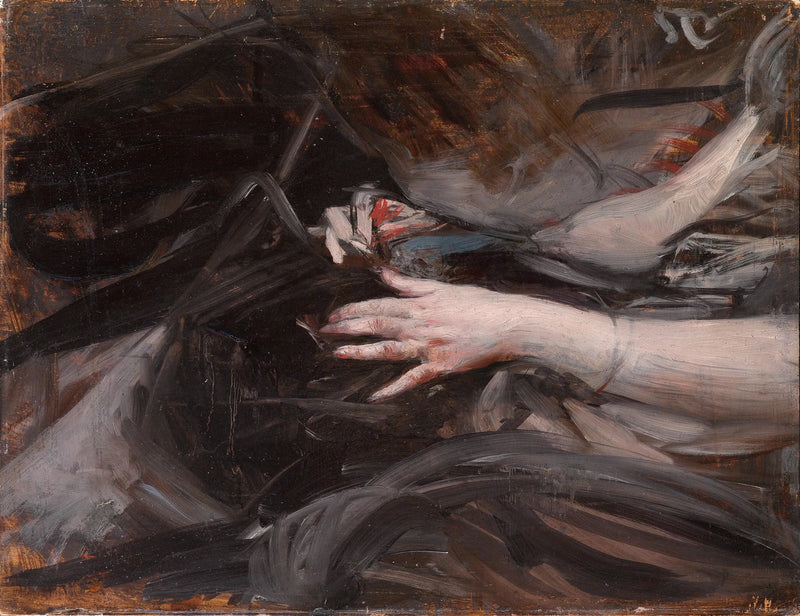 Mani da cucito di una donna - Giovanni Boldini