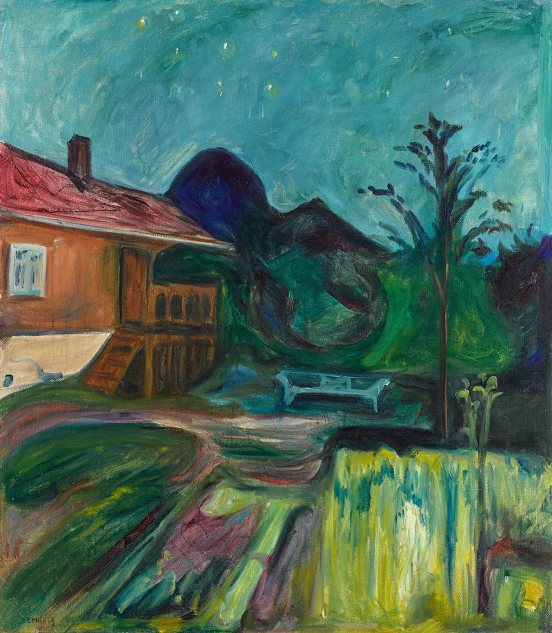 casa nella notte d'estate - Edvard Munch