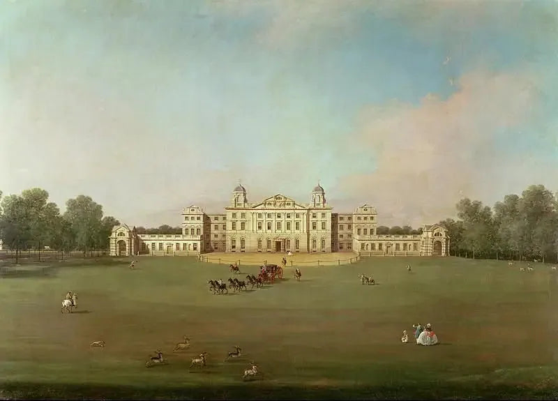 Casa di Badminton dal Parco di Badminton - Canaletto