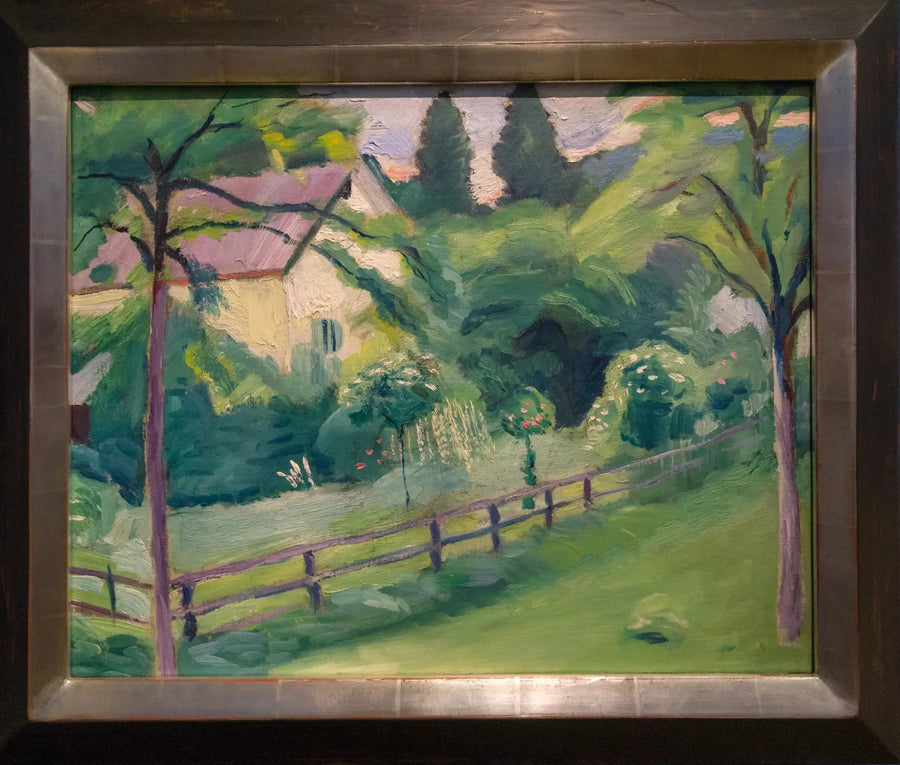 Casa di campagna con giardino - August Macke