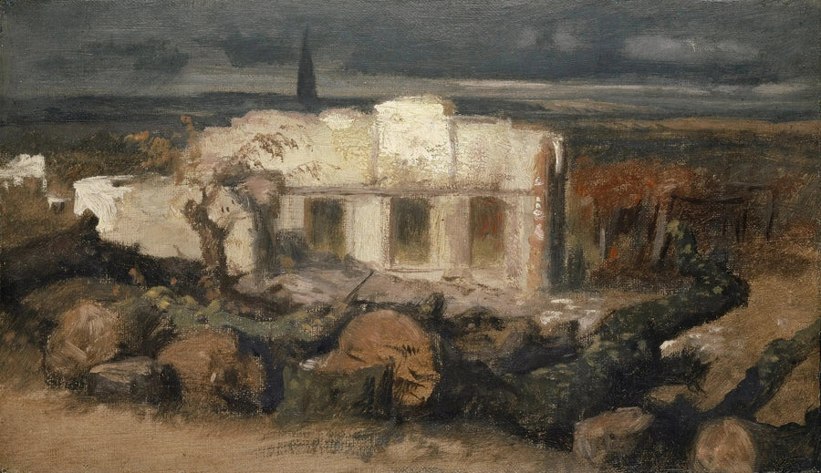 Casa distrutta a Kehl - Arnold Böcklin
