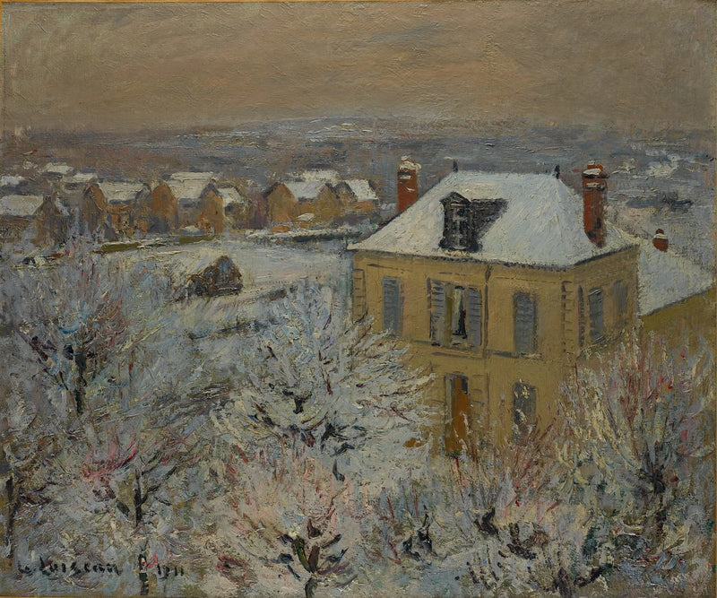 Casa in inverno - Gustave Loiseau