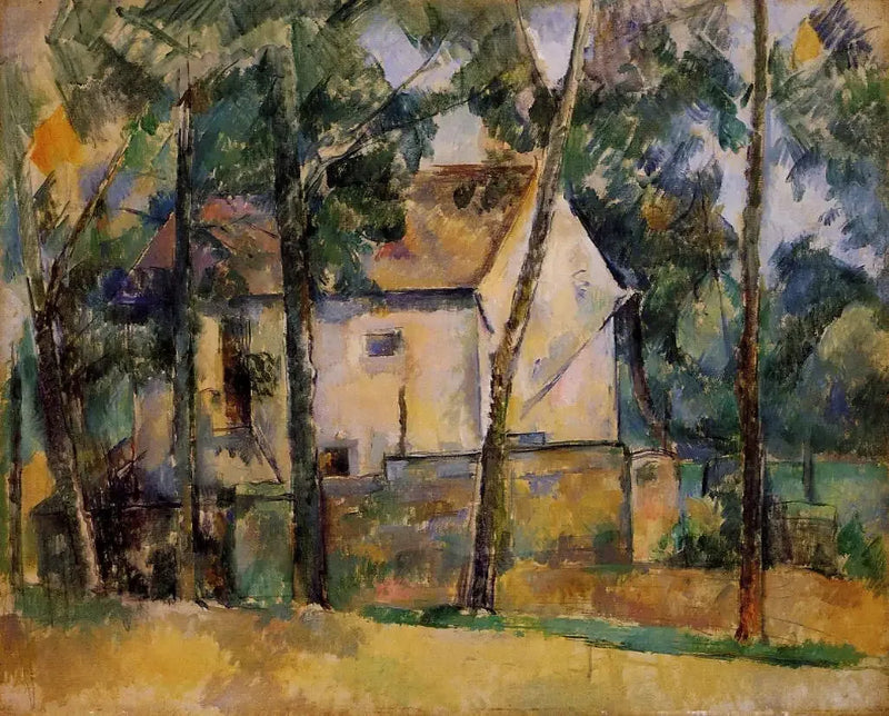 Casa e alberi - Paul Cézanne