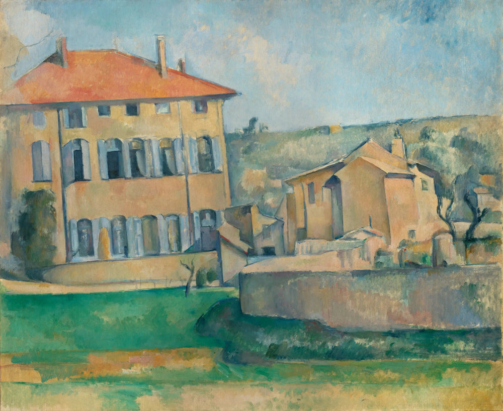 Reproduction du tableau « Maison et ferme du Jas de Bouffan - Paul Cézanne » par Alpha Reproduction en peinture à l’huile