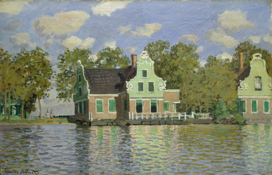 Case sulle rive dello Zaan W185 - Claude Monet