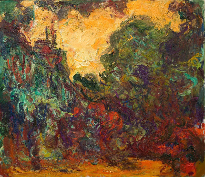 La casa vista dal giardino delle rose - Claude Monet