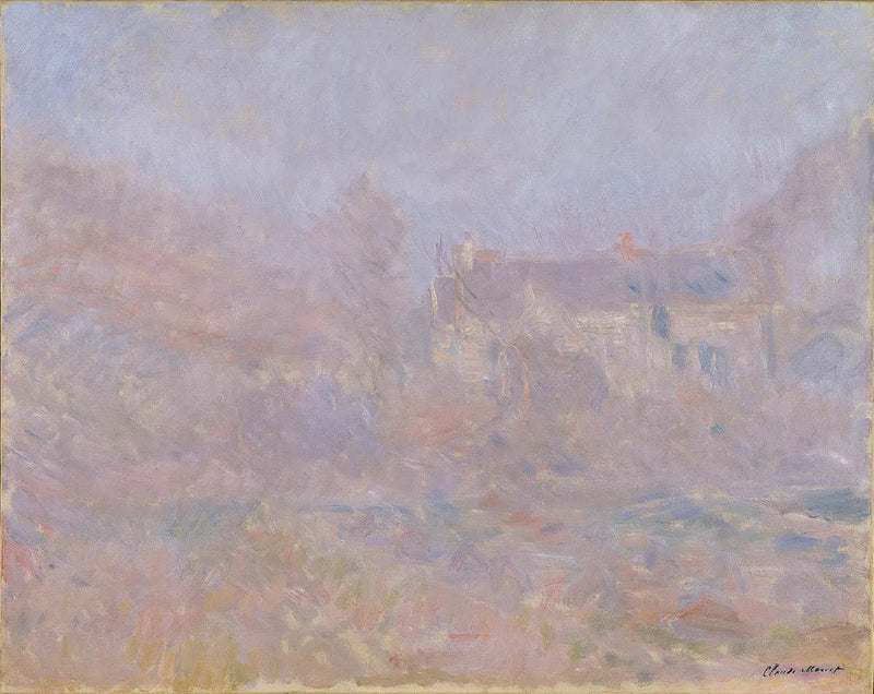 Case a Falaise, nebbia - Claude Monet