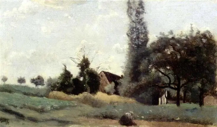 Case a Marcoussis - Jean-Baptiste Camille Corot