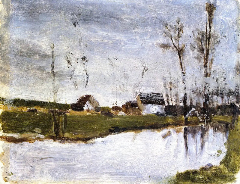 Case al bordo dell'acqua - Paul Gauguin
