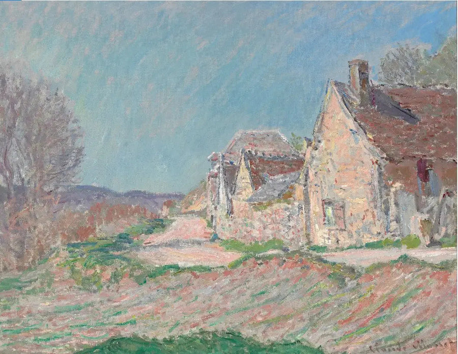 Case lungo la strada - Claude Monet