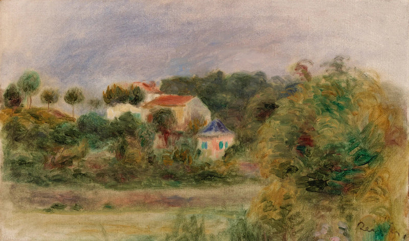 Case in un parco - Pierre-Auguste Renoir