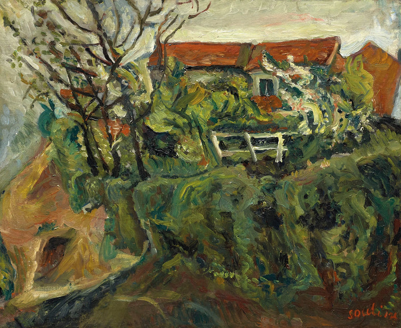 Case in un paesaggio - Chaim Soutine