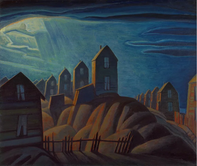 Case dei minatori, Glacier Bay - Lawren Harris
