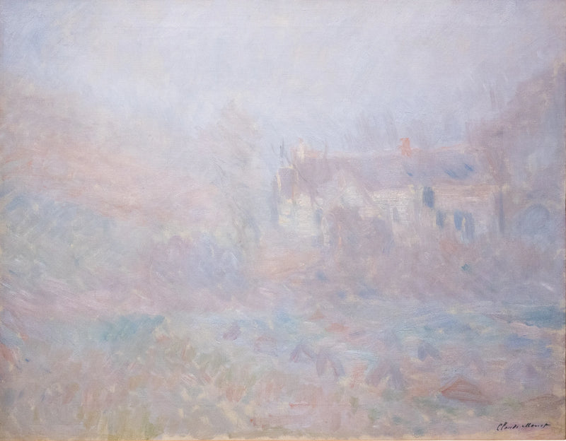 Case a Falaise, nebbia W977 - Claude Monet